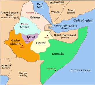 Map of Italian East Africa (1938-1941) - Philatelic Database